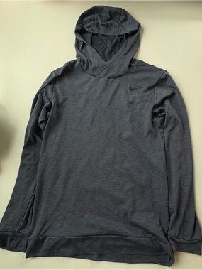 Nike Men's Hooded Long-Sleeve Pullover - Charcoal